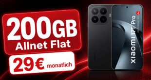Xiaomi 17T Pro für einmalig 50€ mit 200GB Allnet Flat nur 29.00€ monatlich