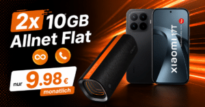 Xiaomi 17T & Xiaomi Sound Party Box für einmalig 29€ (Einsendung Altgerät) mit 2x 10GB Allnet Flat nur 9.98€ monatlich