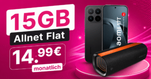 Xiaomi 17T & Xiaomi Sound Party Soundbox mit 15GB Allnet Flatrate nur 14.99€ monatlich
