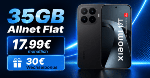 Xiaomi 17T mit 35GB Allnet Flatrate und 30€ Wechselbonus nur 17.99€ monatlich
