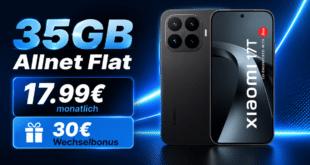 Xiaomi 17T mit 35GB Allnet Flat und 30€ Wechselbonus nur 17.99€ monatlich