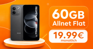 Xiaomi REDMI Note 17 Pro Max 5G für einmalig 100€ mit 60GB Allnet Flat nur 19.99€ monatlich