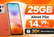 Xiaomi Redmi 17 5G mit 25GB Allnet Flat und 30€ Wechselbonus nur 14.99€ monatlich