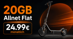 Xiaomi e-Scooter 6 mit 20GB Allnet Flat nur 24.99€ monatlich