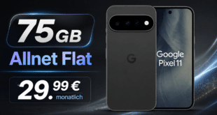 Google Pixel 11 für einmalig 109€ (Einsendung Altgerät) mit 75GB Allnet Flat nur 29.99€ monatlich