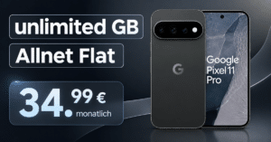Google Pixel 11 Pro mit Gutscheincode für einmalig 1€ (Einsendung Altgerät) mit o2 unlimited Allnet Flat nur 34.99€ monatlich