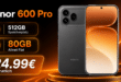 Honor 600 Pro für einmalig 59€ mit 80GB Allnet Flat nur 24.99€ monatlich