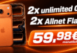 iPhone 17 Pro Max mit 256GB für einmalig 39€ mit o2 2x unlimited Allnet Flat (2 SIM Karten) für zusammen nur 59.98€ monatlich