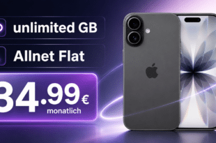 iPhone 17 für einmalig 49€ mit o2 unlimited Allnet Flat nur 34.99€ monatlich
