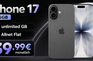 iPhone 17 für einmalig 1€ mit o2 unlimited GB Allnet Flat nur 39.99€ monatlich
