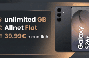 Samsung Galaxy S26 Plus mit o2 unlimited GB Allnet Flat nur 39.99€ monatlich