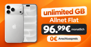 iPhone 18 Pro Max mit o2 unlimited Allnet Flat für 96.99€ monatlich