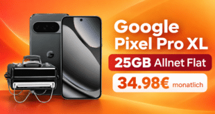 Google Pixel 10 Pro XL & Weber Go Anywhere Holzkohle Grill für einmalig 119€ mit 25GB Allnet Flat nur 34.98€ monatlich