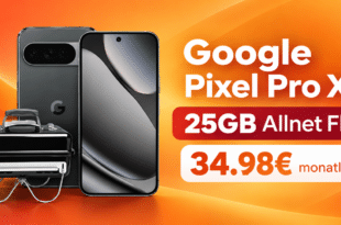 Google Pixel 10 Pro XL & Weber Go Anywhere Holzkohle Grill für einmalig 119€ mit 25GB Allnet Flat nur 34.98€ monatlich