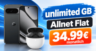 Google Pixel 10 Pro XL & Pixel Buds A-Series für einmalig 19€ mit o2 unlimited Allnet Flat nur 34.99€ monatlich