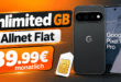 Google Pixel 11 Pro für einmalig 59€ (Einsendung Altgerät) mit o2 unlimited Allnet Flat nur 39.99€ monatlich
