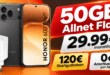 Honor 600 Pro & Supercharge Power Adapter für einmalig 139€ mit 50GB Allnet Flat und 120€ Startguthabnen nur 29.99€ monatlich