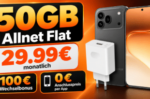 Honor 600 Pro & Supercharge Power Adapter für einmalig 139€ mit 50GB Allnet Flat und 100€ Wechselbonus nur 29.99€ monatlich