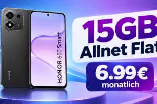 Honor 600 Smart 5G mit 15GB Allnet Flat nur 6.99€ monatlich
