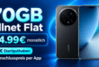 Honor Magic8 Pro für einmalig 99€ mit 70GB Allnet Flatrate und 120€ Startguthaben nur 34.99€ monatlich