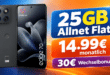 Motorola Edge 70 für einmalig 60€ mit 25GB Allnet Flat & 30€ Wechselbonus nur 14.99€ monatlich