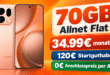 OPPO Find X9s 512GB für einmalig 139€ mit 70GB Allnet Flat & 120€ Startguthaben nur 34.99€ monatlich