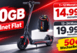 Red Bull E-Scooter & Red Bull Lautsprecher mit 20GB Allnet Flat nur 19.99€ monatlich - 12 Monate lang nur 14.99€ monatlich