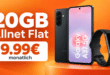 Samsung Galaxy A37 256GB & Fitbit Charge 6 für einmalig 49€ mit 20GB Allnet Flat nur 9.99€ monatlich