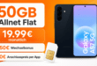 Samsung Galaxy A57 256GB mit 50GB Allnet Flat und 50€ Wechselbonus nur 19.99€ monatlich