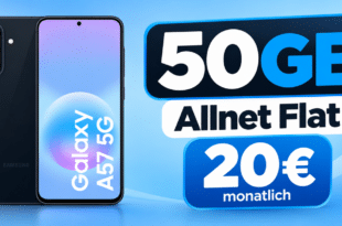 Samsung Galaxy A57 5G 256GB für einmalig 39€ mit 50GB Allnet Flat im Telekom Netz nur 20€ monatlich