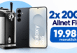 Samsung Galaxy S25 & CASO Bierzapfanlage Beer Master für einmalig 79€ mit 2x 20GB Allnet Flat nur 19.98€ monatlich