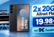 Samsung Galaxy S25 FE & Weber Go Anywhere Holzkohle Grill für einmalig 9€ mit 2x 20GB Allnet Flat nur 19.98€ monatlich