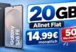 Samsung Galaxy S26 FE für einmalig 49€ (Einsendung Altgerät) mit 20GB Allnet Flat und 50€ Wechselbonus nur 14.99€ monatlich