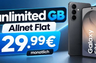 Samsung Galaxy S26 für einmalig 80€ mit o2 unlimited Allnet Flatrate nur 29.99€ monatlich