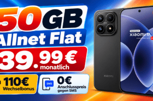 Xiaomi 17 für einmalig 69€ mit 50GB Allnet Flat & 110€ Wechselbonus nur 39.99€ monatlich