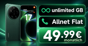 Xiaomi 17 Ultra für einmalig 179€ mit o2 unlimited Allnet Flat nur 49.99€ monatlich