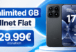 Xiaomi 17 für einmalig 199€ mit o2 unlimited Allnet Flat nur 29.99€ monatlich