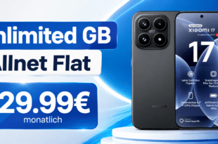 Xiaomi 17 für einmalig 199€ mit o2 unlimited Allnet Flat nur 29.99€ monatlich