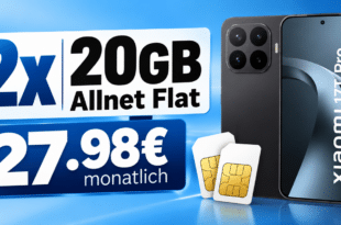 Xiaomi 17T Pro für einmalig 19€ mit 2x 20GB Allnet Flat nur 27.98€ monatlich