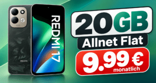 Xiaomi Redmi 17 mit 20GB Allnet Flat nur 9.99€ monatlich