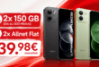 2x Xiaomi Redmi Note 17 Pro Max für einmalig 9€ mit 2x 150GB Allnet Flat nur 39.98€ monatlich