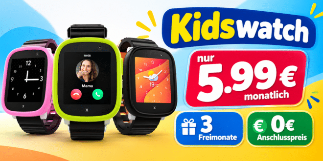 Xplora X6Play eSIM Kidswatch für einmalig 20€ im Vodafone Netz nur 5.99€ monatlich - 3 Freimonate
