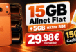 iPhone 17 Pro für einmalig 349€ mit 15GB Allnet Flat & 150€ Cashback nur 29.98€ monatlich