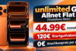 iPhone 17 Pro für einmalig 249€ mit unlimited Allnet Flat & 120€ Startguthaben nur 44.99€ monatlich
