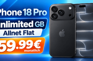 iPhone 18 Pro für einmalig 300€ mit o2 unlimited Allnet Flat für 59.99€ monatlich