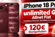 iPhone 18 Pro für einmalig 529€ mit Vodafone unlimited Allnet Flat & 120€ Startguthaben für 54.99€ monatlich