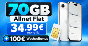 iPhone Air für einmalig 259€ mit 70GB Allnet Flat & 100€ Wechselbonus nur 34.99€ monatlich