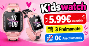 imoo Watch Phone Z7 Kidswatch für einmalig 40€ im Vodafone Netz nur 5.99€ monatlich – 3 Freimonate