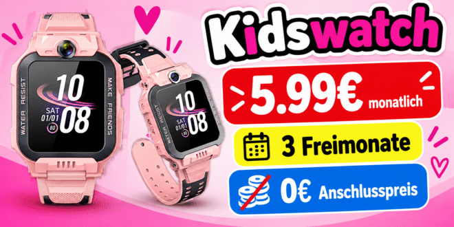 imoo Watch Phone Z7 Kidswatch für einmalig 40€ im Vodafone Netz nur 5.99€ monatlich - 3 Freimonate
