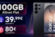 Samsung Galaxy S26 Ultra für einmalig 129€ mit 100GB Allnet Flat und 80€ Cashback nur 39.99€ monatlich